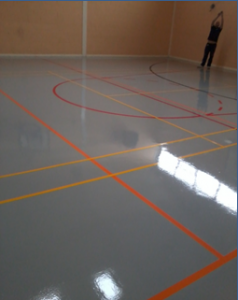 sports hall resin floor 